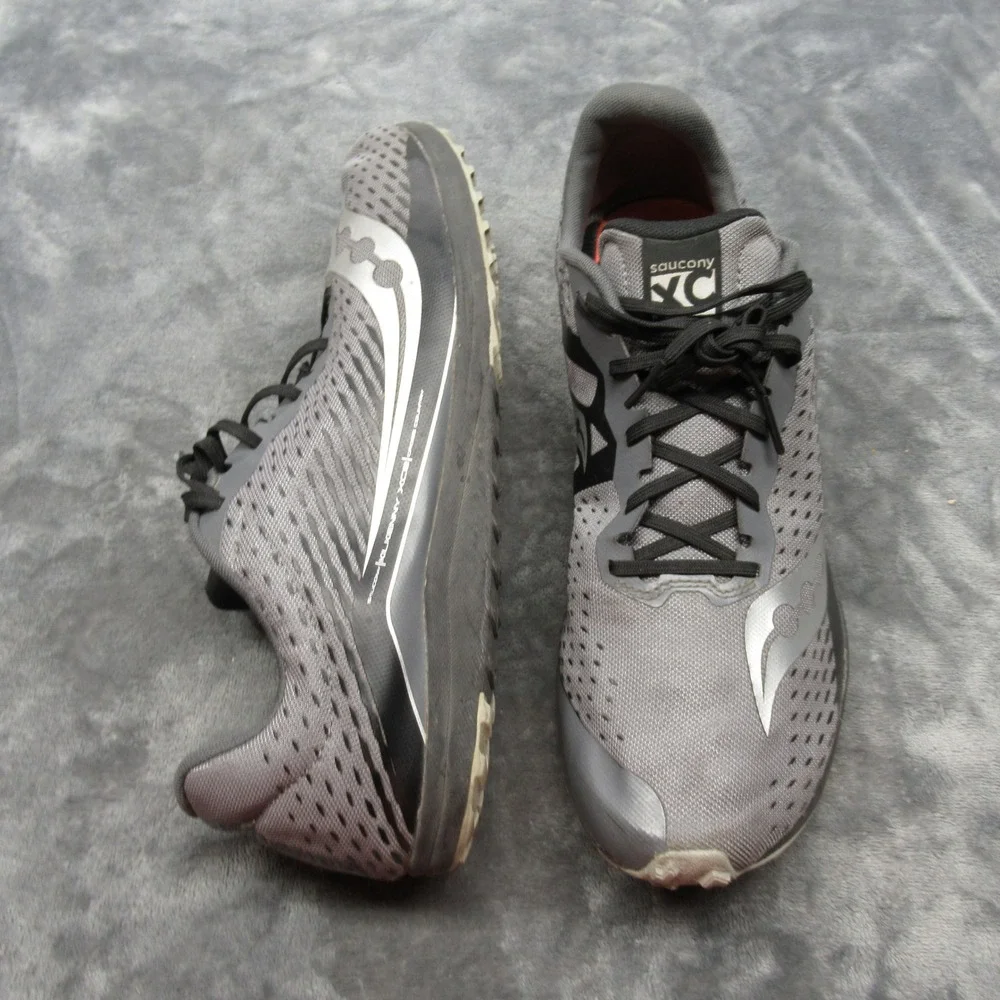 Saucony Running Shoes Men 11 Gray Kilkenny XC8 Cross Country Lightweight Lace-Up